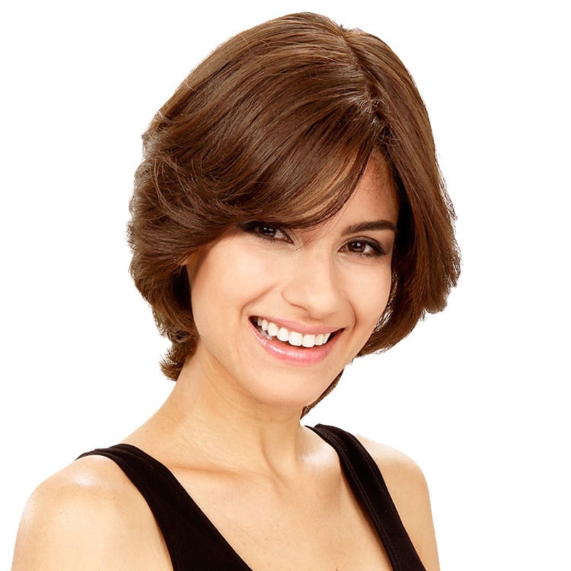 Crown Wigs Amanda Cor Castanho Médio/ Claro/ Louro Escuro - Peruca 25cm