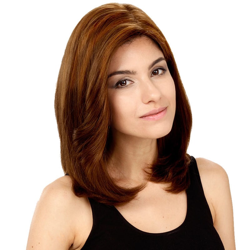 Crown Wigs Carol Cor Castanho Médio/ Claro - Peruca 35cm