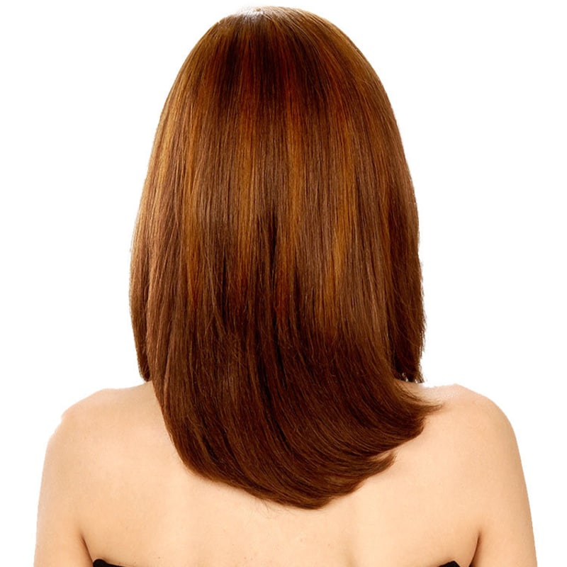 Crown Wigs Carol Cor Castanho Médio/ Claro - Peruca 35cm