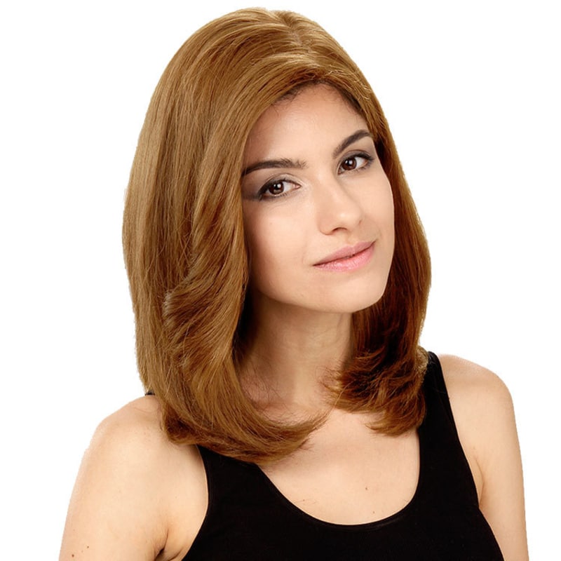 Crown Wigs Carol Cor Castanho Claro/Louro Médio - Peruca 35cm