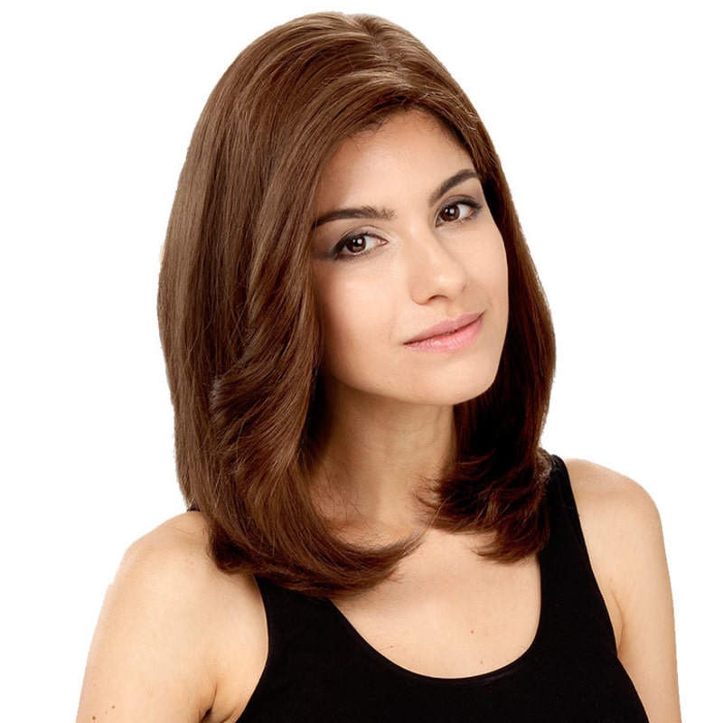 Crown Wigs Carol Cor Castanho Médio/ Claro/Louro Escuro - Peruca 35cm