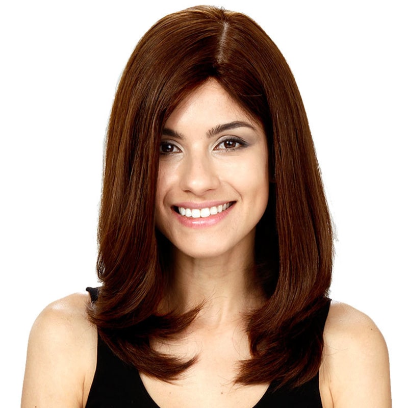 Crown Wigs Diana Cor Castanho Médio - Peruca 45cm