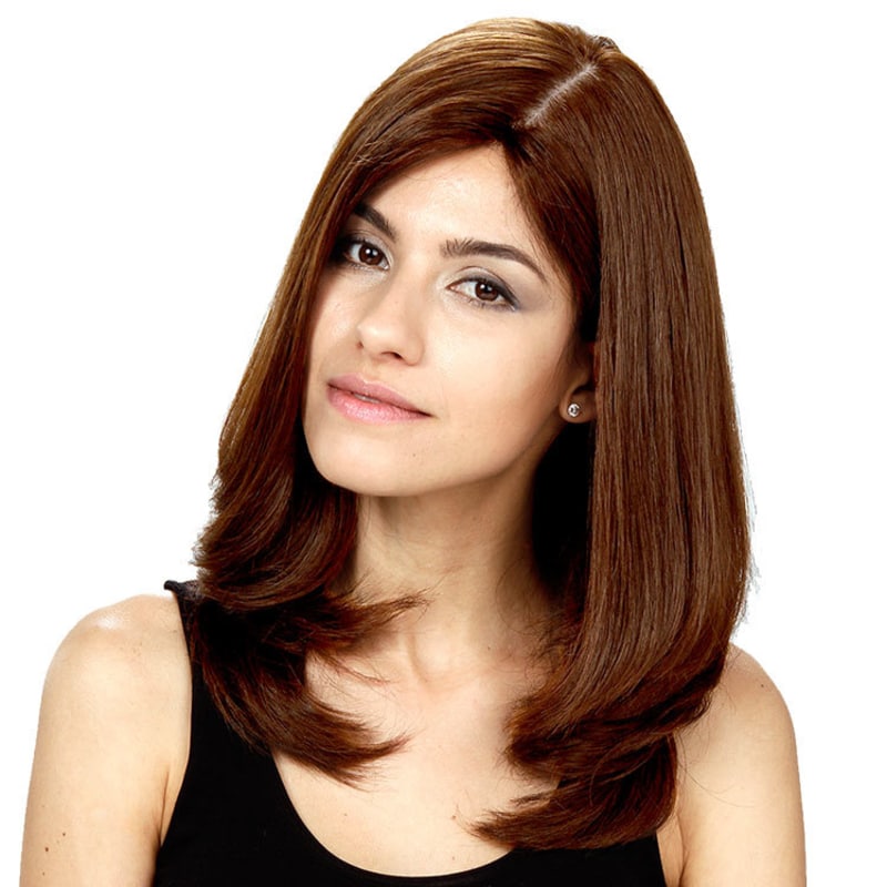 Crown Wigs Diana Cor Castanho Claro - Peruca 45cm
