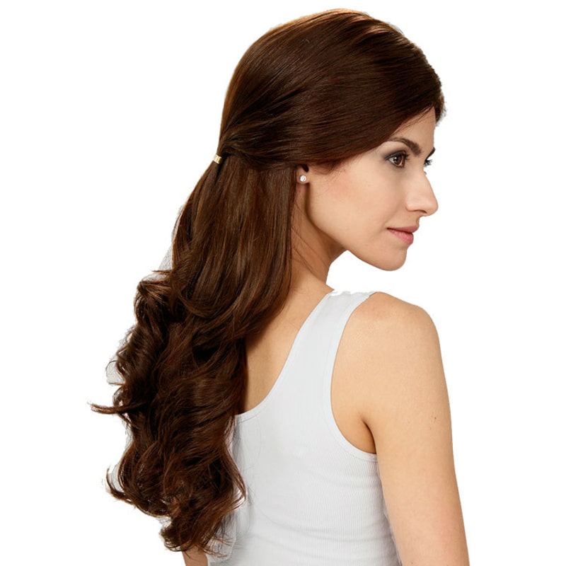 Crown Wigs Estela Cor Castanho Médio - Peruca 56cm