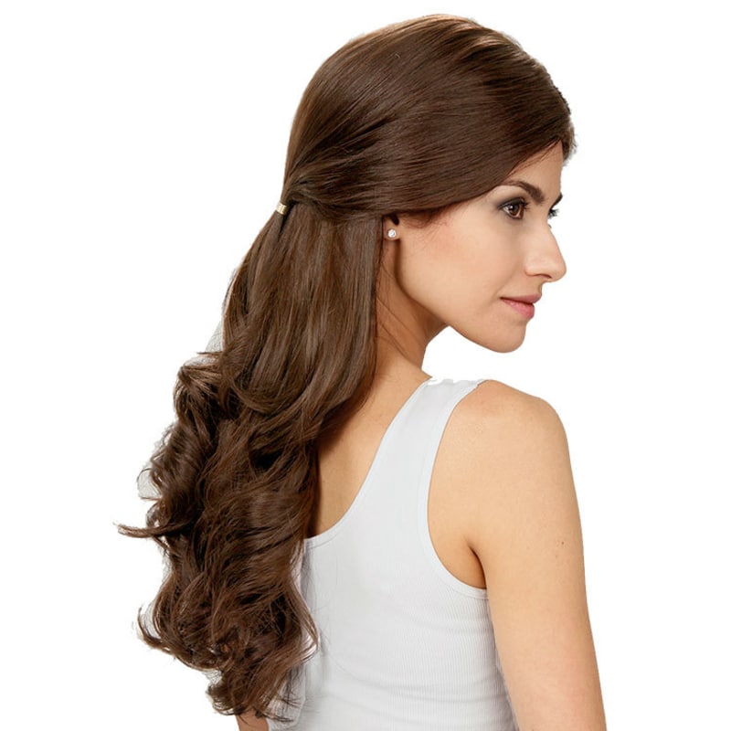 Crown Wigs Estela Cor Castanho Médio/ Claro/ Louro Escuro - Peruca 56cm