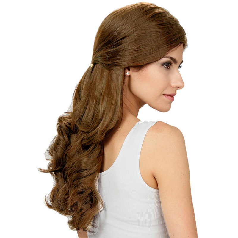 Crown Wigs Estela Cor Louro Claro/Escuro - Peruca 56cm