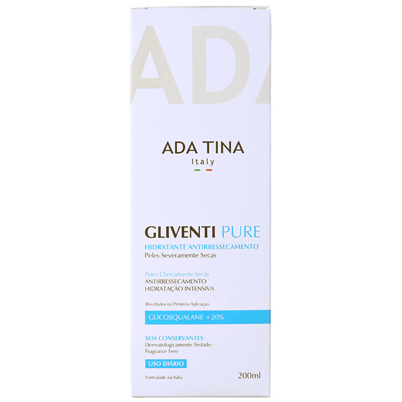 Ada Tina Gliventi Pure - Hidratante Antirressecamento 200ml