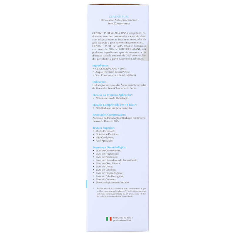 Ada Tina Gliventi Pure - Hidratante Antirressecamento 200ml