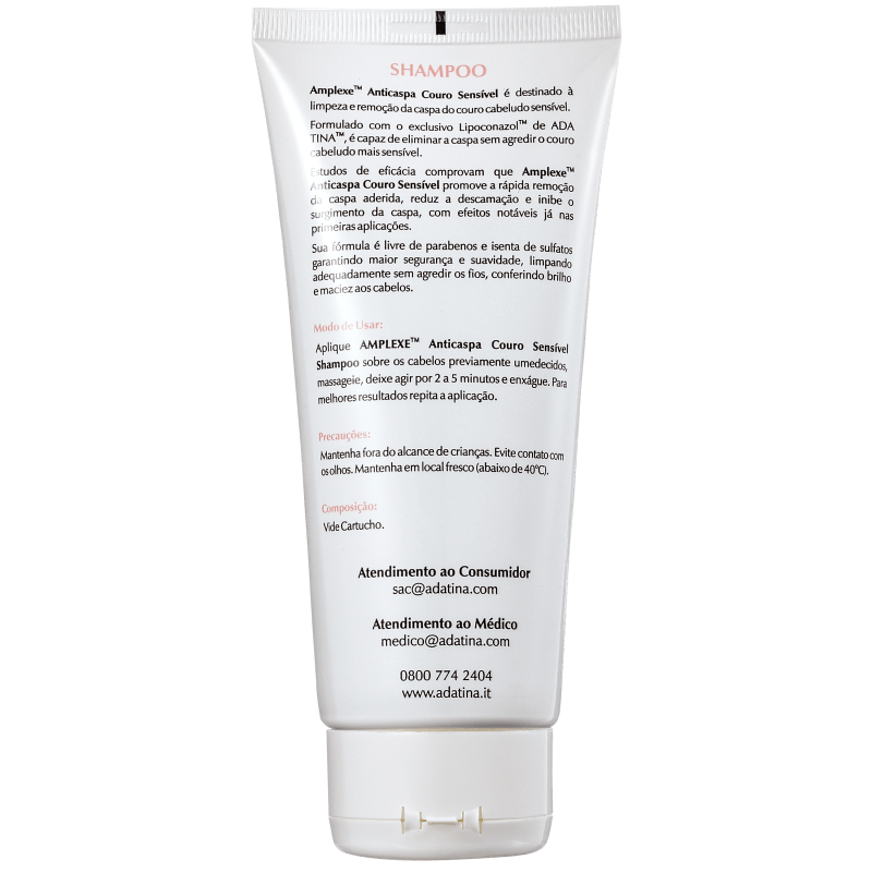 Ada Tina Amplexe Anticaspa Couro Sensível - Shampoo 200ml
