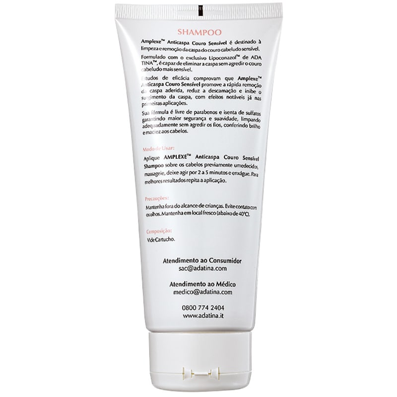 Ada Tina Amplexe Anticaspa Couro Sensível - Shampoo 200ml