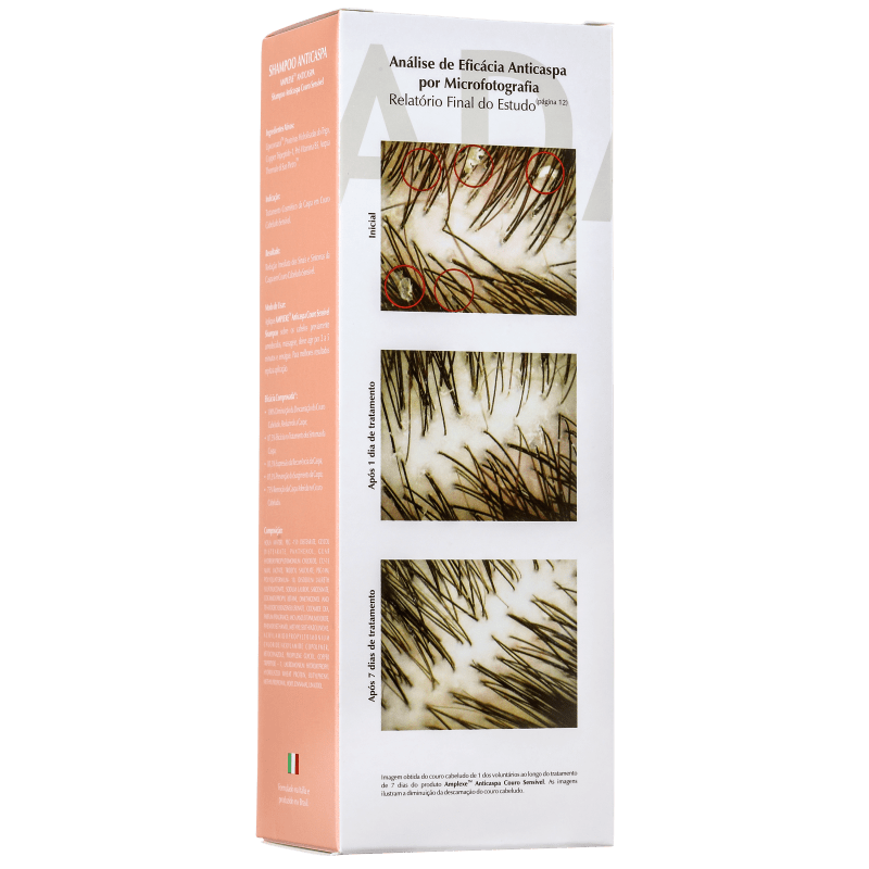 Ada Tina Amplexe Anticaspa Couro Sensível - Shampoo 200ml