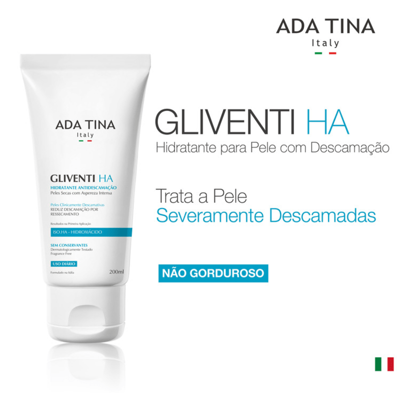 Ada Tina Gliventi HA - Creme Hidratante Antidescamação 200ml