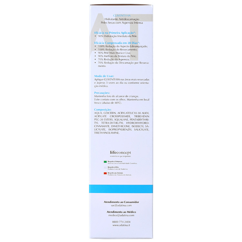 Ada Tina Gliventi HA - Hidratante Antidescamação 200ml