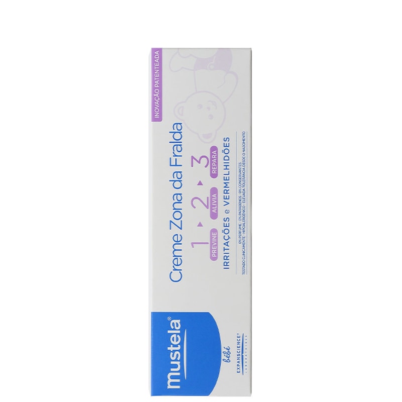 Mustela Bébé Creme Vitaminado Preventivo 123 - Creme para Assaduras 55g