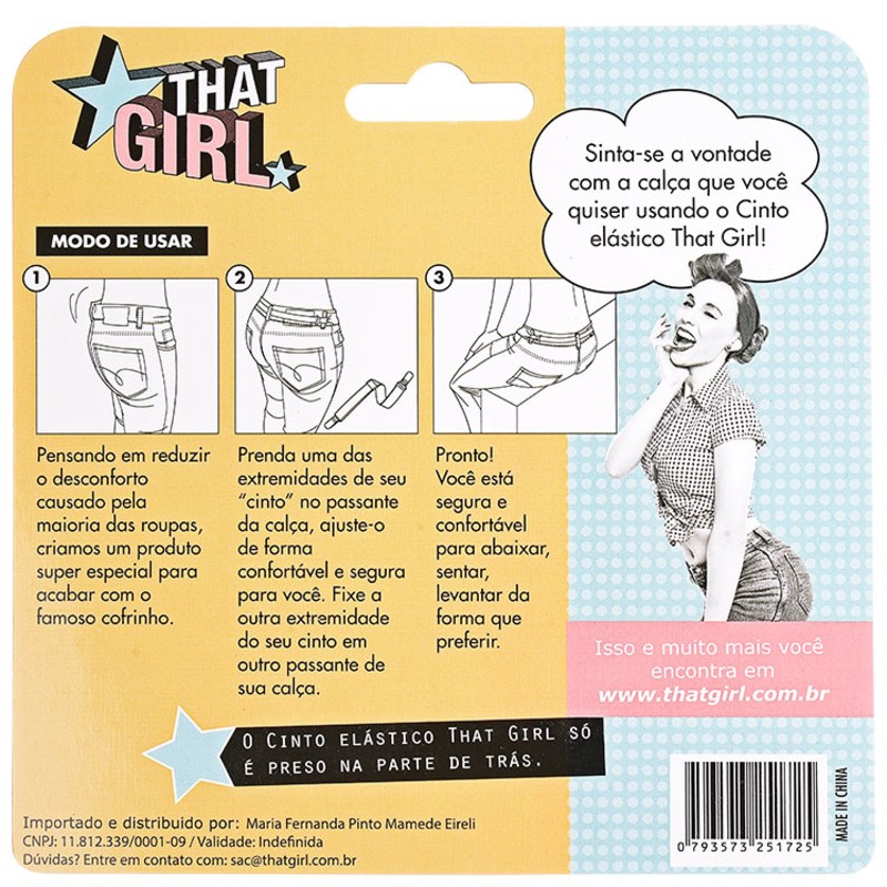 That Girl Anti-Cofrinho - Cinto Elástico