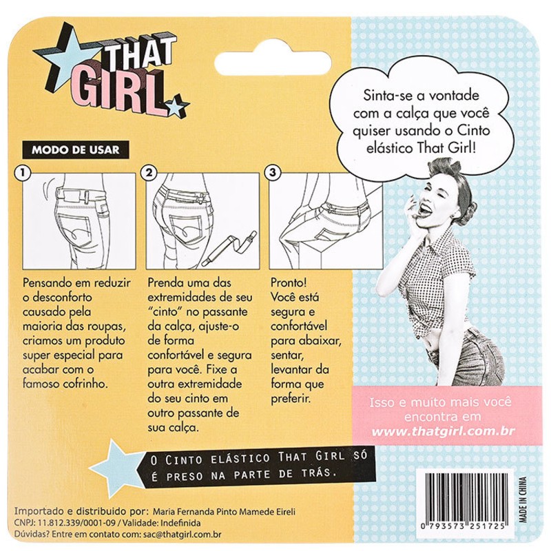 That Girl Anti-Cofrinho - Cinto Elástico