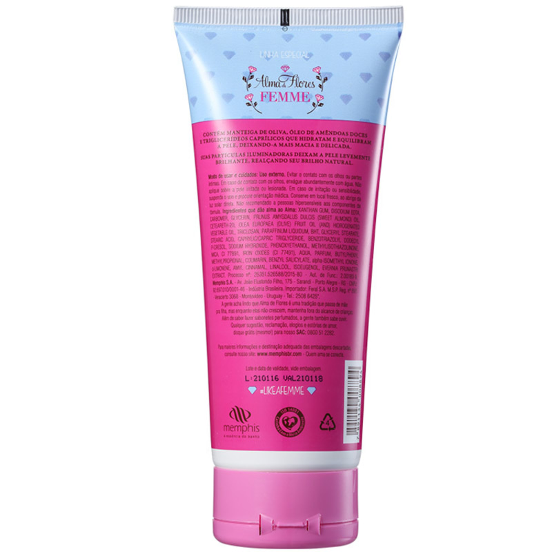Alma de Flores Femme Iluminadora - Loção Hidratante Corporal 200ml
