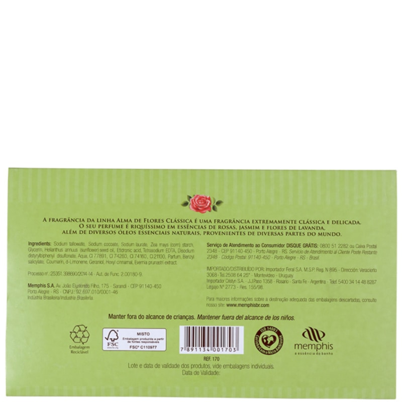 Kit Alma de Flores Finíssimas Essências - Sabonetes em Barra 3x130g