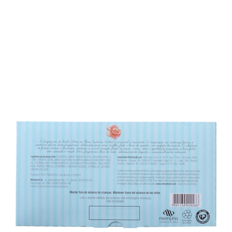 Kit Alma de Flores Herbal - Sabonetes em Barra 3x130g