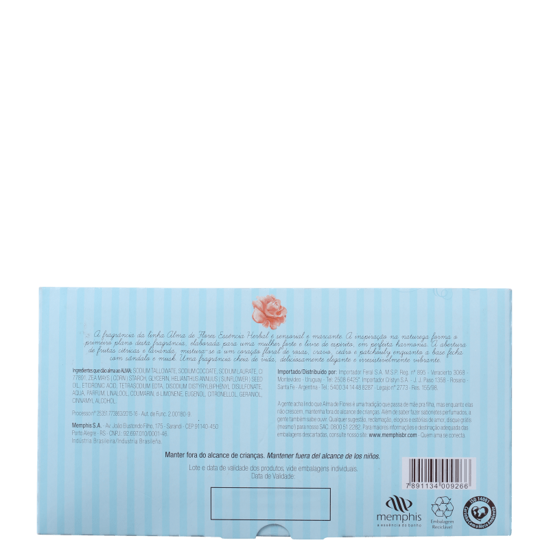 Kit Alma de Flores Herbal - Sabonetes em Barra 3x130g