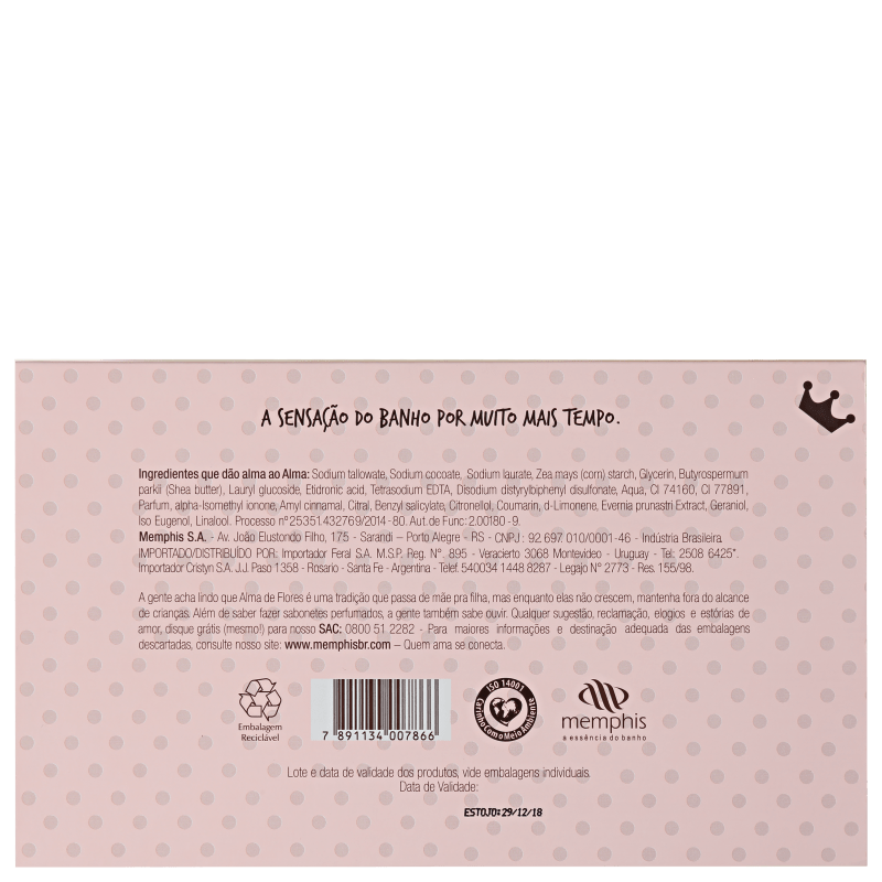 Kit Alma de Flores Queen - Sabonetes em Barra 3x130g