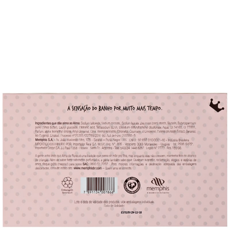 Kit Alma de Flores Queen - Sabonetes em Barra 3x130g