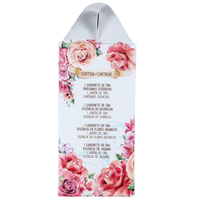 Kit Alma de Flores Perfume e Hidratação - Sabonetes em Barra 4x130g