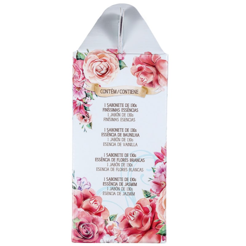Kit Alma de Flores Perfume e Hidratação - Sabonetes em Barra 4x130g