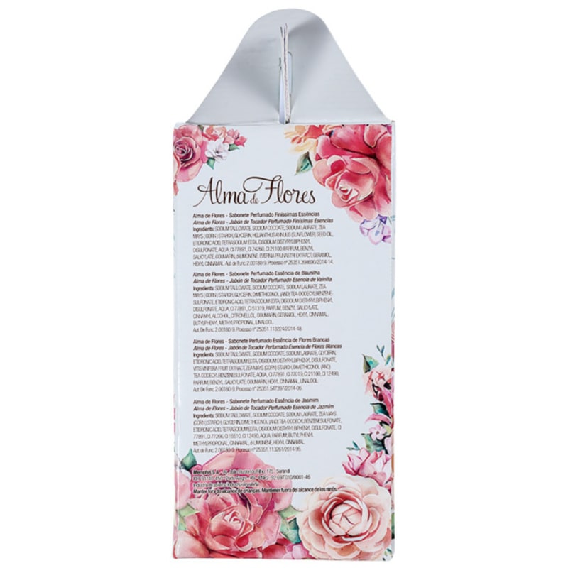Kit Alma de Flores Perfume e Hidratação - Sabonetes em Barra 4x130g