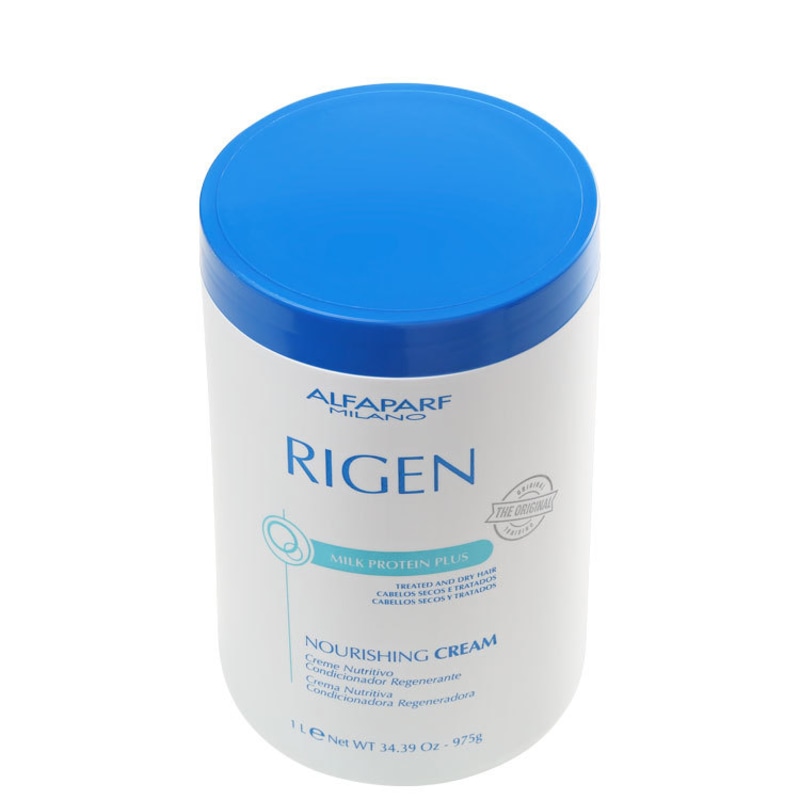 Alfaparf Rigen Milk Protein Plus Nourishing Cream - Máscara de Tratamento 1000ml