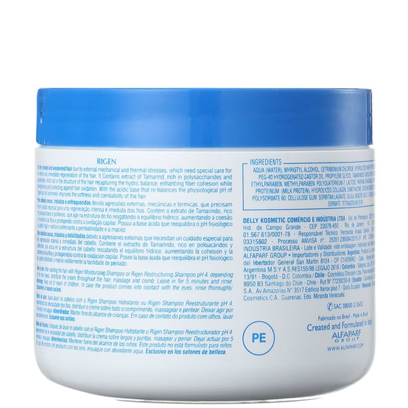 Alfaparf Rigen Tamarind Extract Ultra Regenerating Conditioner Mask - Máscara de Tratamento 500g
