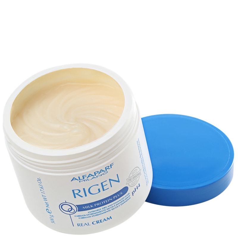 Alfaparf Rigen Milk Protein Plus Real Cream - Máscara de Tratamento 500g