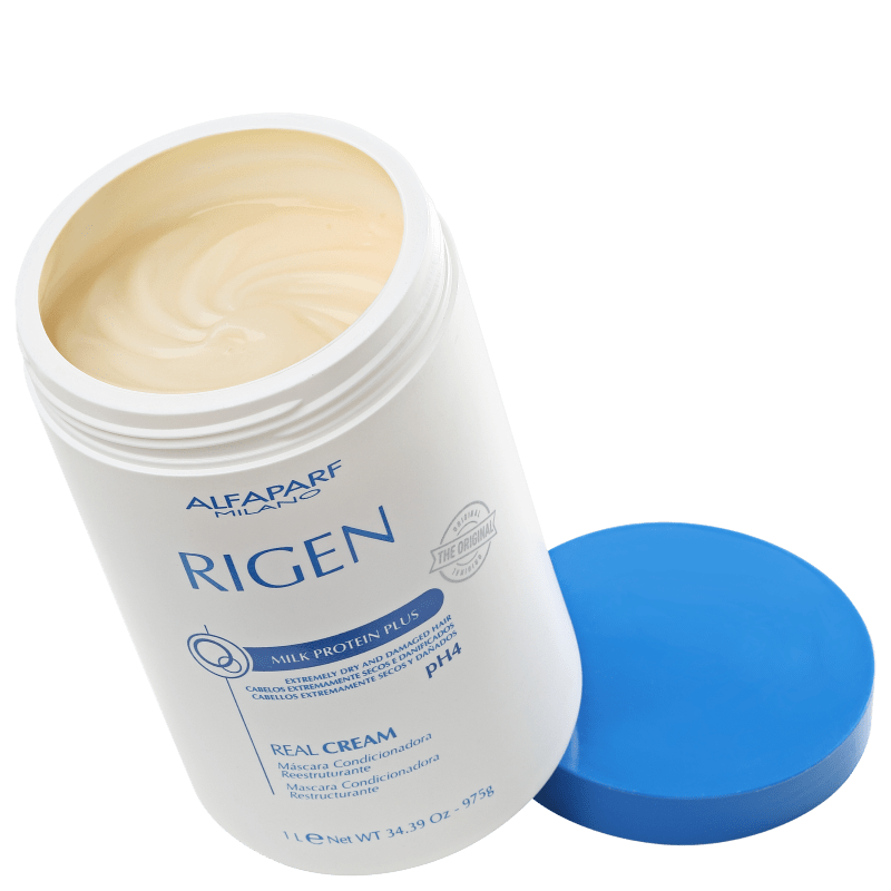 Alfaparf Rigen Milk Protein Plus Real Cream - Máscara de Tratamento 1000ml