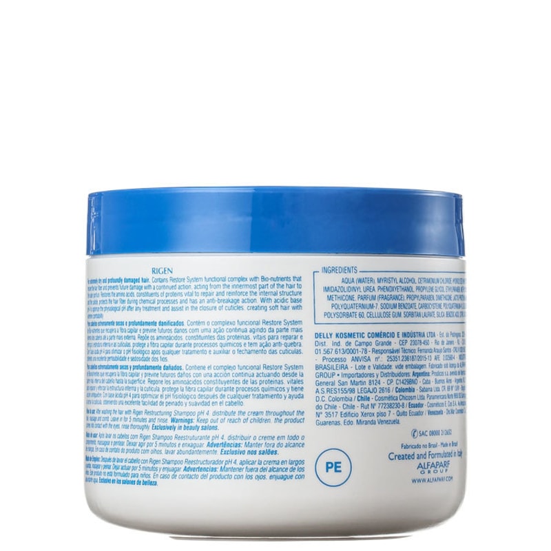 Alfaparf Rigen Restore System Ultra Restructuring Conditioner Mask - Máscara de Tratamento 500g