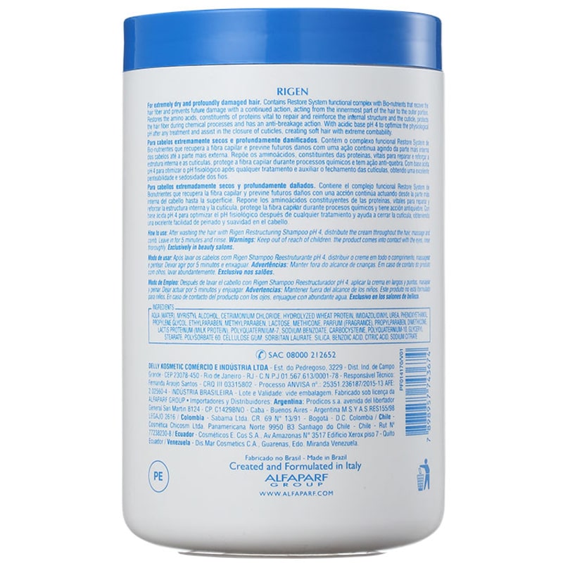 Alfaparf Rigen Restore System Ultra Restructuring Conditioner Mask - Máscara de Tratamento 1000ml