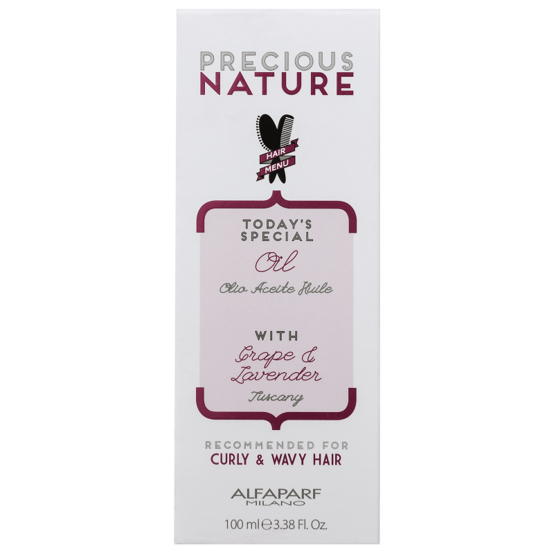 Alfaparf Precious Nature Grape & Lavender Oil - Óleo 100ml