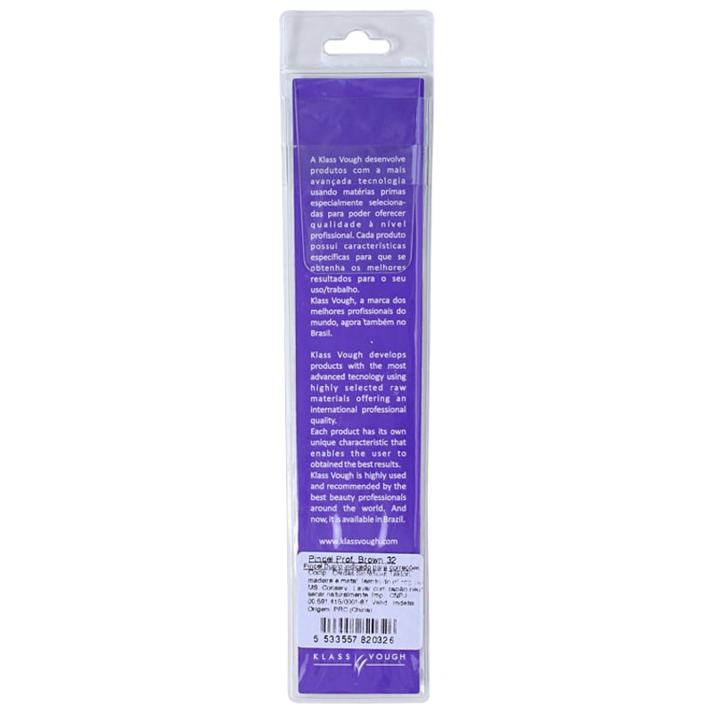 Klass Vough Brown Line 32 - Pincel para Sobrancelha