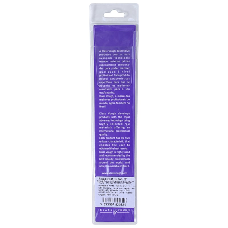 Klass Vough Brown Line 32 - Pincel para Sobrancelha