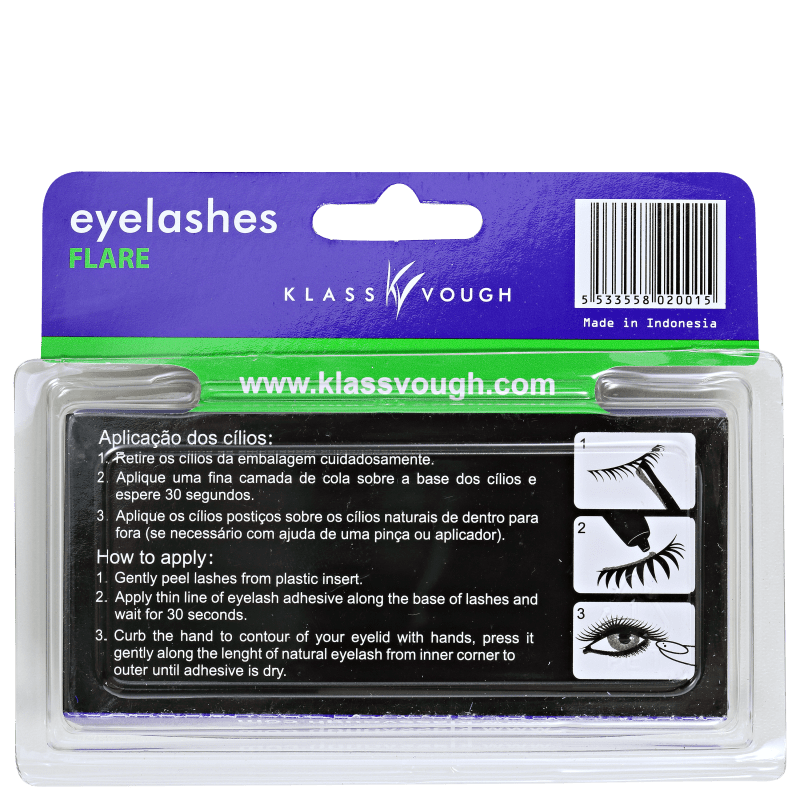 Klass Vough Flare 9mm Tufos - Cílios Postiços