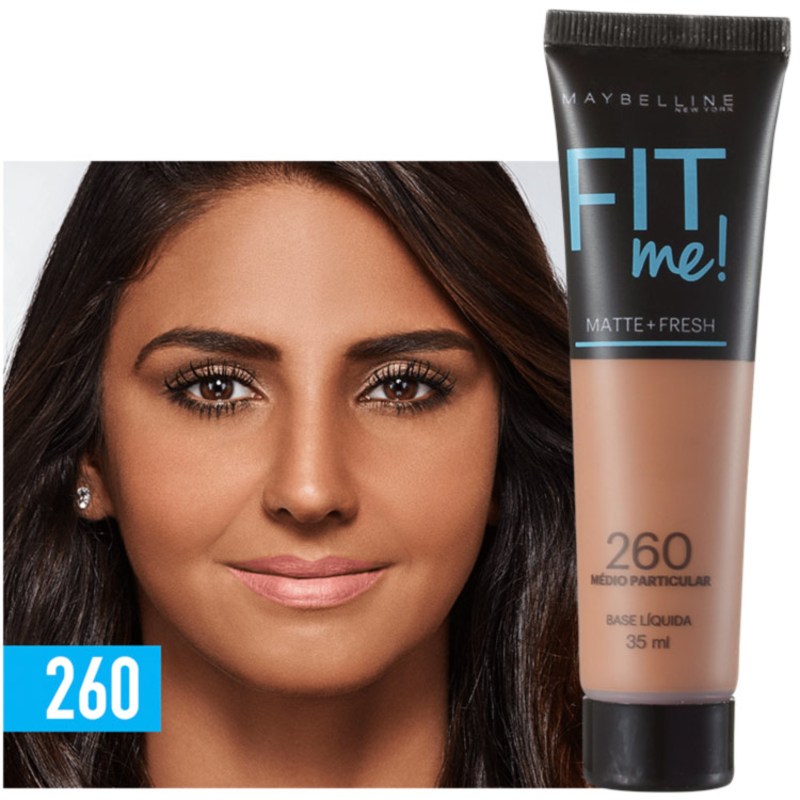Maybelline Fit Me! Toque Matte + Fresh 260 - Base Líquida 35ml