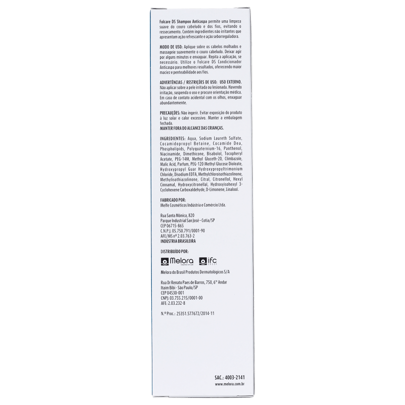 Melora Folcare DS Anticaspa - Shampoo 200ml