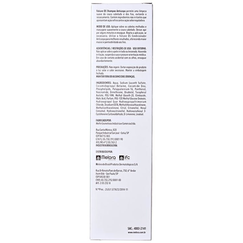 Melora Folcare DS Anticaspa - Shampoo 200ml