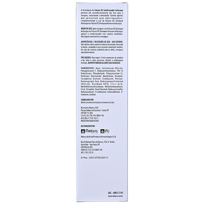 Melora Folcare DS Anticaspa - Condicionador 200ml