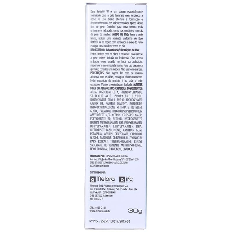 Melora Duo Retix W - Sérum Antiacne 30g
