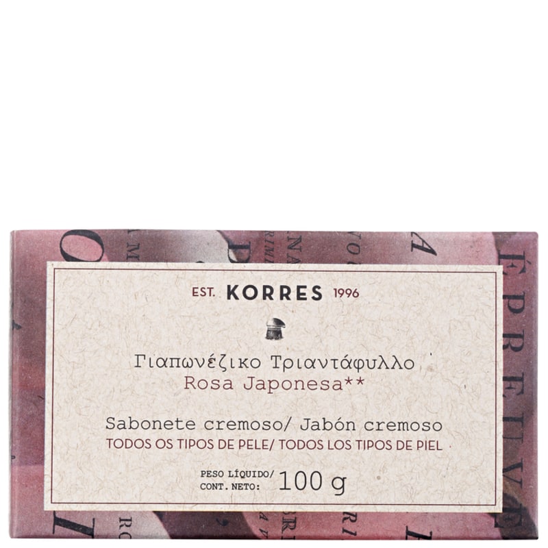Korres Rosa Japonesa - Sabonete em Barra 100g