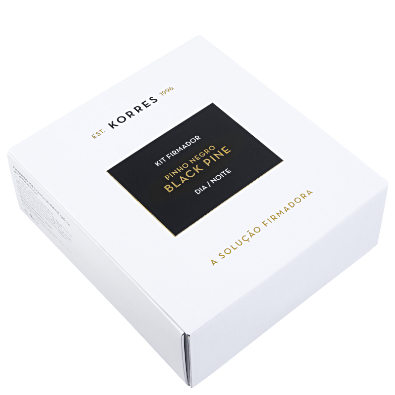 Kit Korres Black Pine Pele Normal a Mista Dia e Noite (2 produtos)