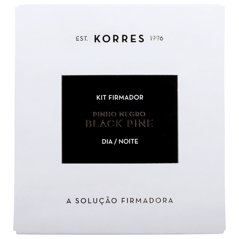 Kit Korres Black Pine Pele Normal a Mista Dia e Noite (2 produtos)