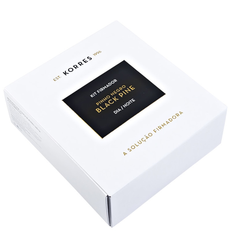 Kit Korres Black Pine Pele Normal a Mista Dia e Noite (2 produtos)