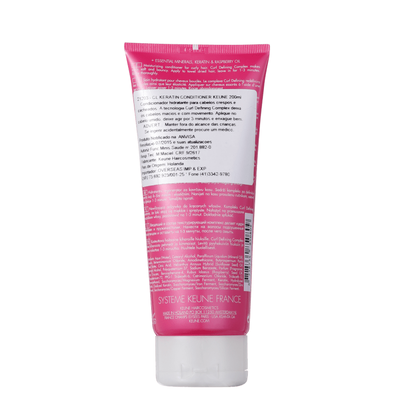 Keune Care Line Keratin Curl Conditioner - Condicionador 200ml