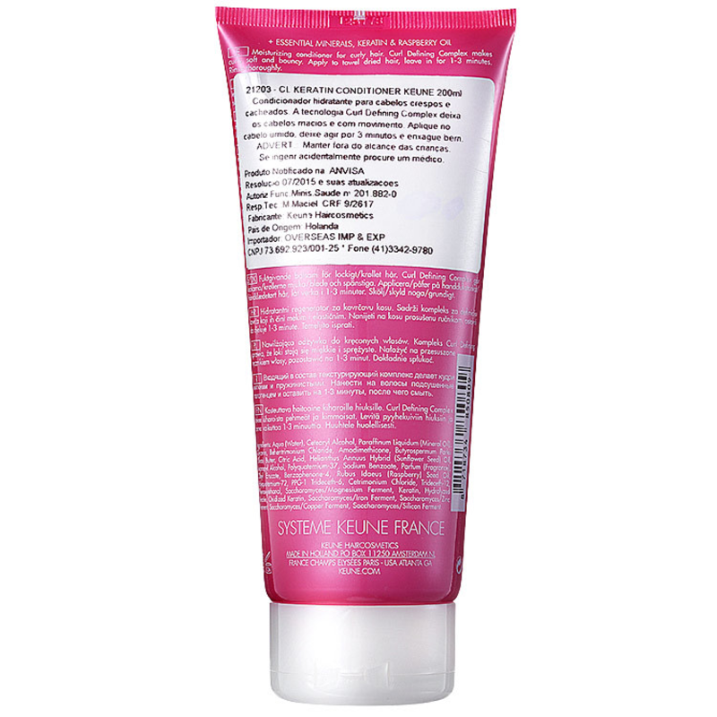 Keune Care Line Keratin Curl Conditioner - Condicionador 200ml